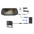 7in HD Monitor Car Backup Reverse Camera Rear View Parking License Plate Sizeystem