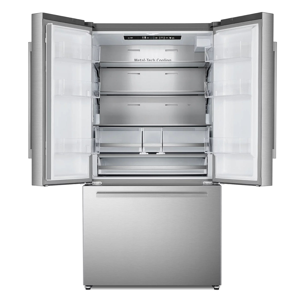 22.4 cu. ft. 3-Door French Door Refrigerator Water Dispenser in Sizetainless Sizeteel