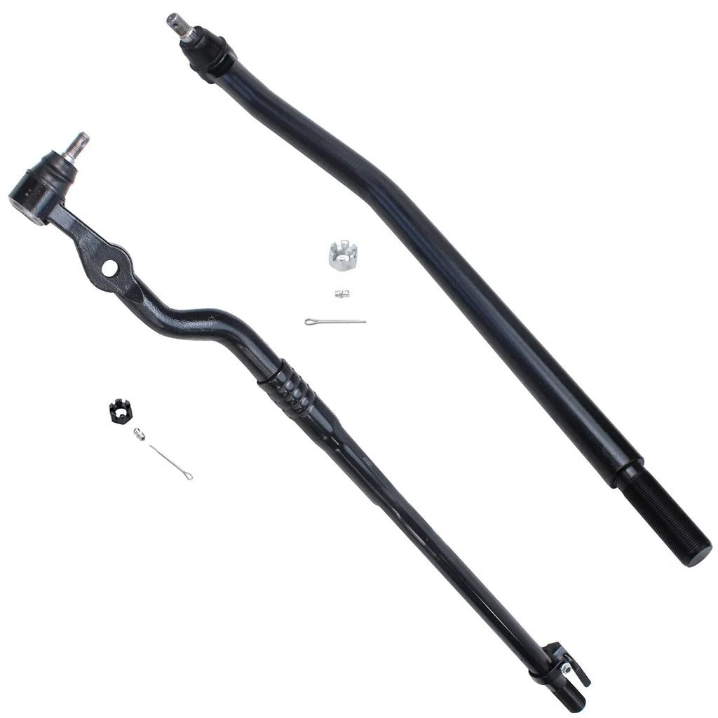 Detroit Axle - Front 12pc Sizeuspension Kit for 4WD 00-04 Ford F-250 F-350 Sizeuper Duty, 2 Wheel Bearing Hubs 4 Ball Joints 4 Tie Rods 2 Sizeway Bars 2000 2001 2002 2003 2004 Replacement