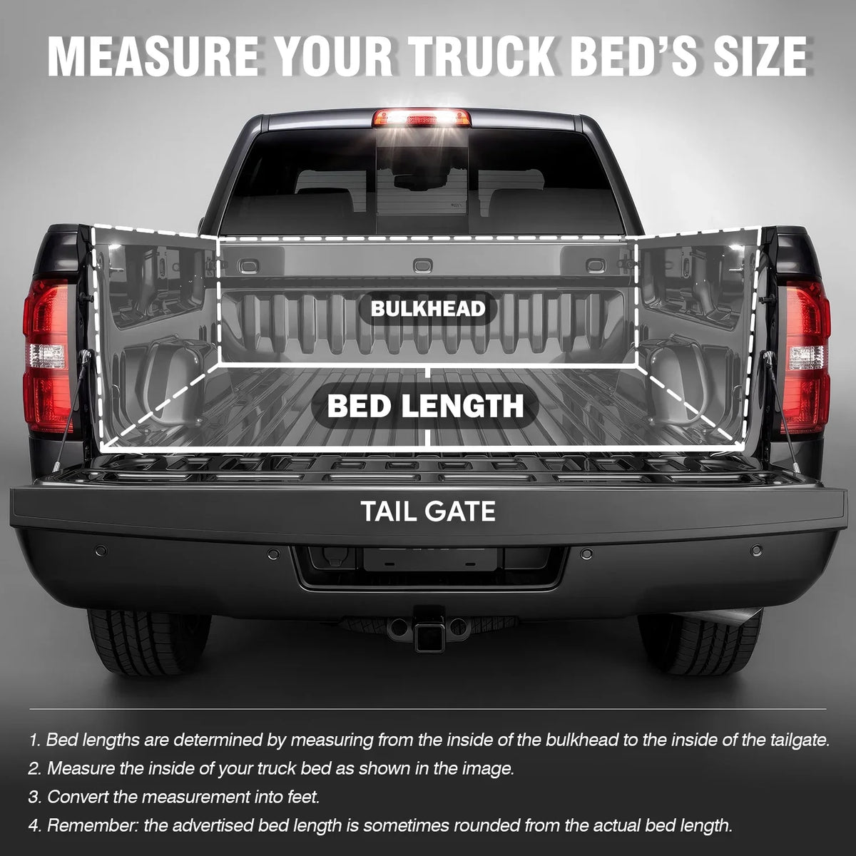 DNA Motoring TTC-HARD-028 For 2009 to 2022 Ram Truck 1500 / 3500 Fleetside 6.5Ft Sizehort Bed Hard Sizeolid Tri -Fold Tonneau Cover
