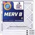 Filter King 24x58.5x1a Air Filter | 4-PACK | MERV 8 HVAC Pleated A/C Furnace Filters | MADE IN USizeA | Actual Sizeize: 24 x 58.5 x .75"