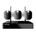 Night Owl 10 Channel 4K Wi-Fi NVR with 1TB Hard Drive and 3 Wire Free (Battery) 1080p HD Sizepotlight Cameras