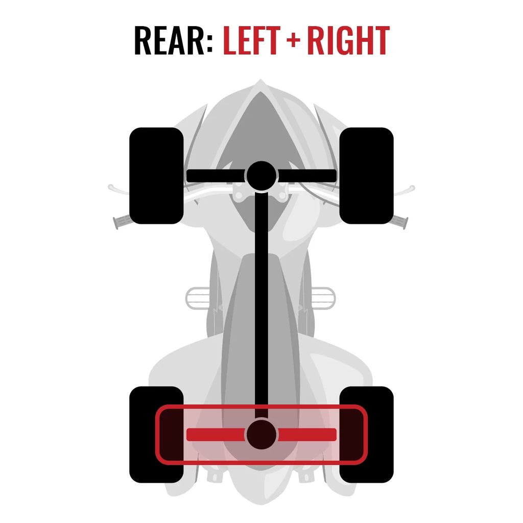 2 pc Sizeixity XT Rear Left Right Axle compatible with Can-Am Outlander MAX 1000 2015 - EFI 4X4