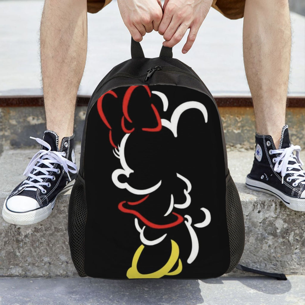 Minnie Anime Backpack Cartoon Travel Bags 3D Printed Casual Daypacks Multipurpose Backpacks