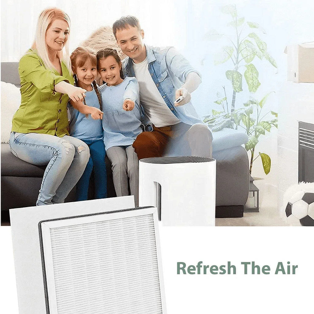 2 Pack 3-in-1 True HEPA Replacement Filter for Pure Enrichment PureZone Air Purifier, 2 H13 HEPA Filter & 2 Activated Carbon Prefilters, Replace PEAIRFIL
