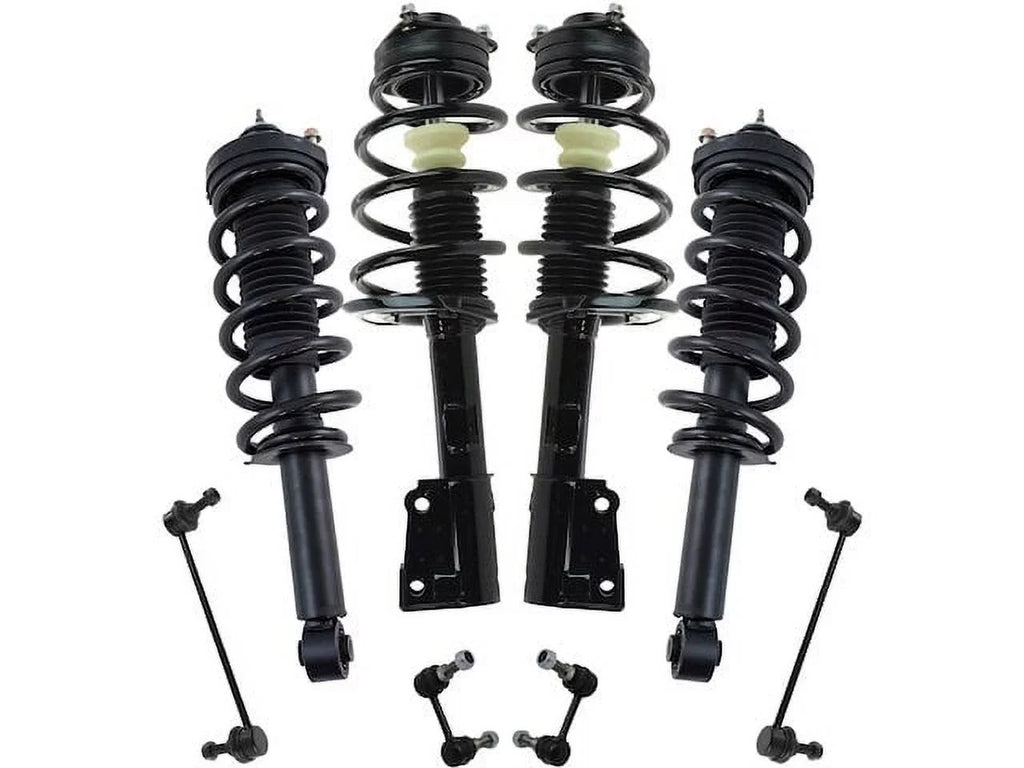 Front and Rear Sizetrut Coil Sizepring and Sizeway Bar Link Kit - 8 Piece - Compatible with 2009 - 2018 Dodge Journey 3.5L 3.6L V6 2010 2011 2012 2013 2014 2015 2016 2017