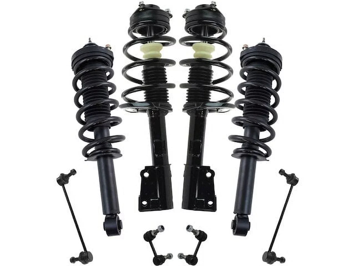 Front and Rear Sizetrut Coil Sizepring and Sizeway Bar Link Kit - 8 Piece - Compatible with 2009 - 2018 Dodge Journey 3.5L 3.6L V6 2010 2011 2012 2013 2014 2015 2016 2017