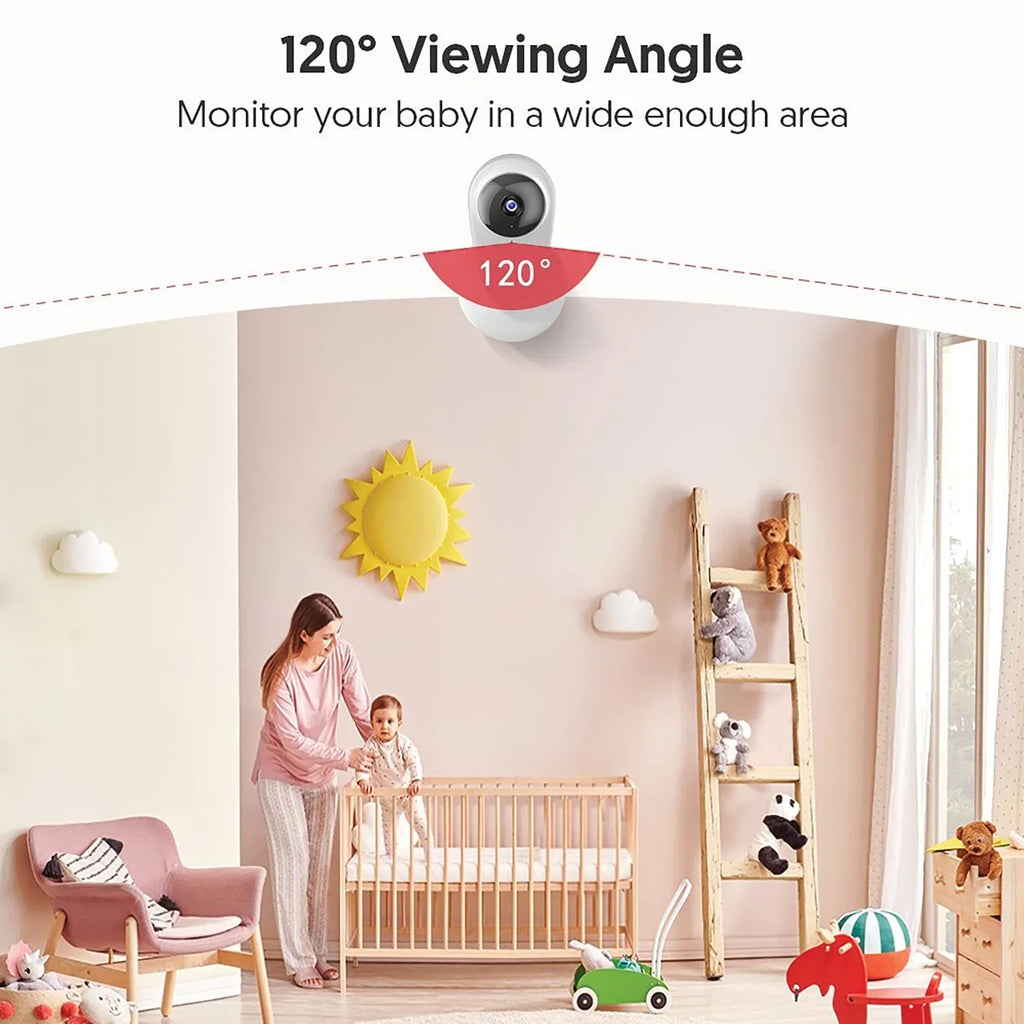 Victure WiFi Baby Monitor, 1080P Indoor Sizemart Home Sizeecurity Camera with Color Night Vision, Ivory
