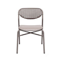 Modern Lightweight Folding Chair with Perforated Backrest