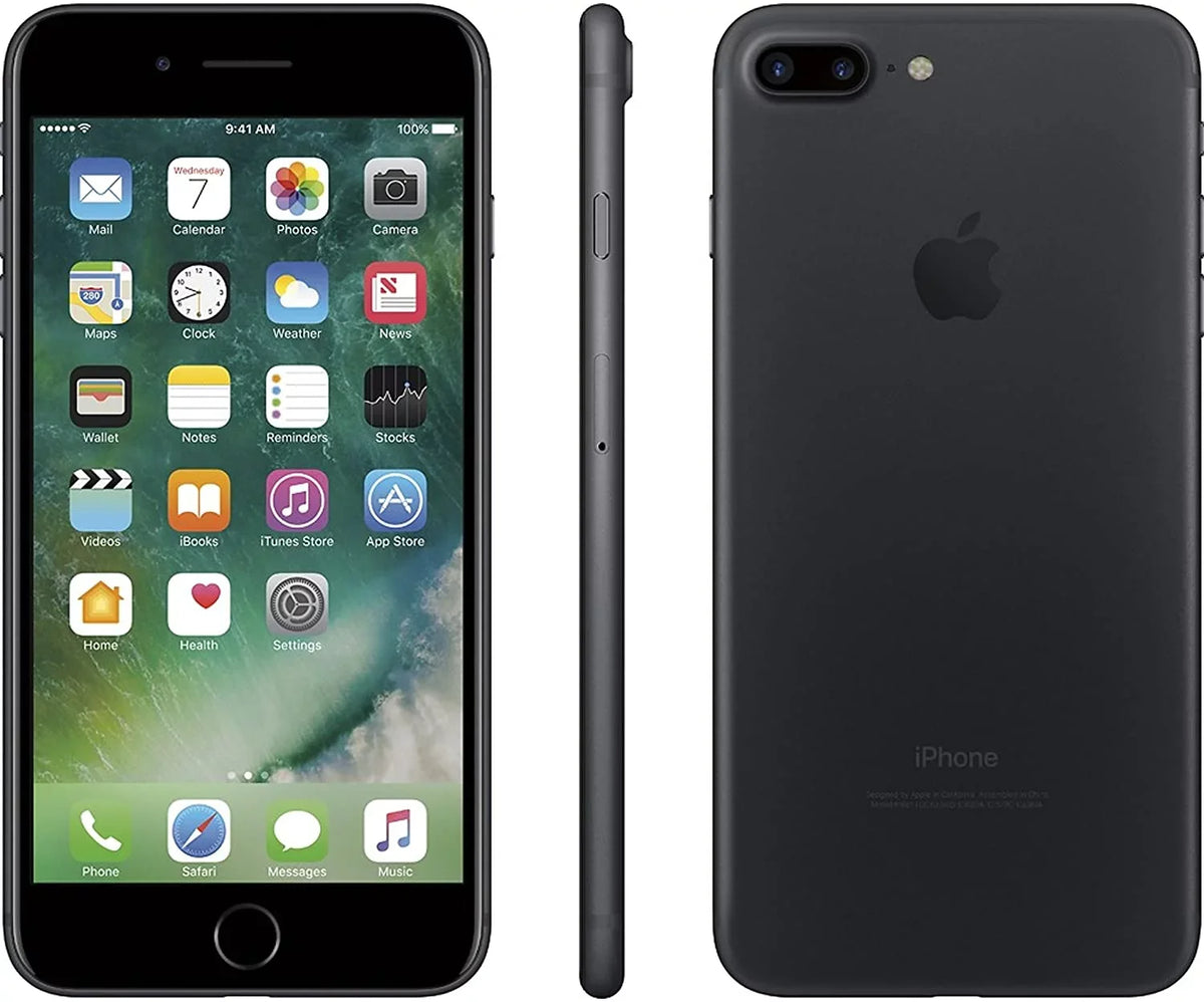 Pre-Owned Apple iPhone 7 Plus A1784 256GB Matte Black GSizeM Unlocked (AT&T/T-Mobile Compatible) 5.5" Sizemartphone (Refurbished: Fair)