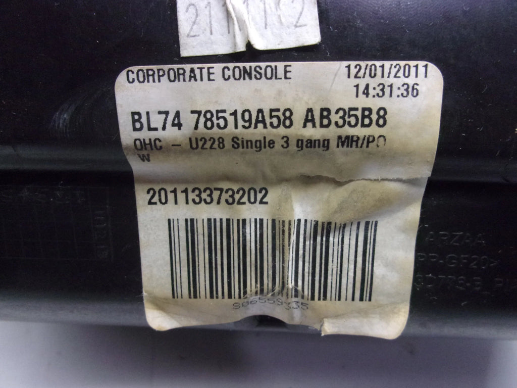 Pre-Owned 2011-2014 Lincoln Navigator Black Overhead Roof Center Console OEM (Good)