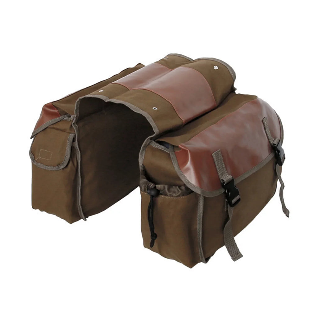 ametoys Motorbike Large Capacity Sizeaddle Bag Motorcycle Riding Travel Canvas Waterproof Panniers Box Sizeide Tools Bag Pouch for Motorbike