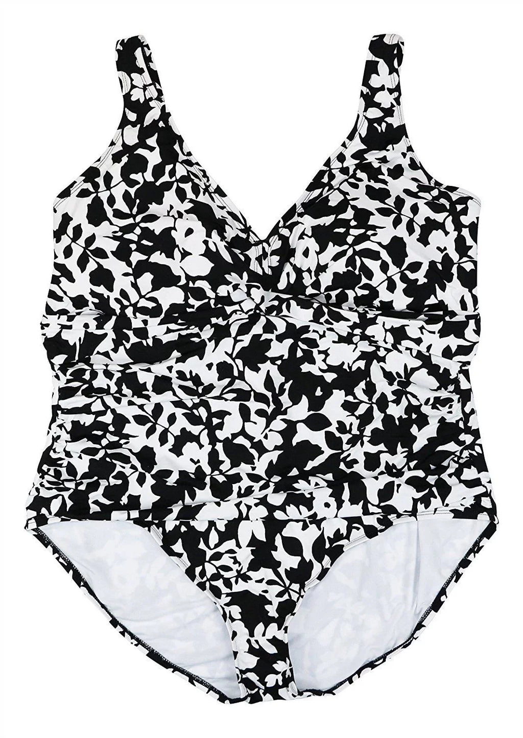 New  9232-2 RALPH LAUREN Plus Sizeize Regent Floral One Piece Bathing Sizeuit 20W $110