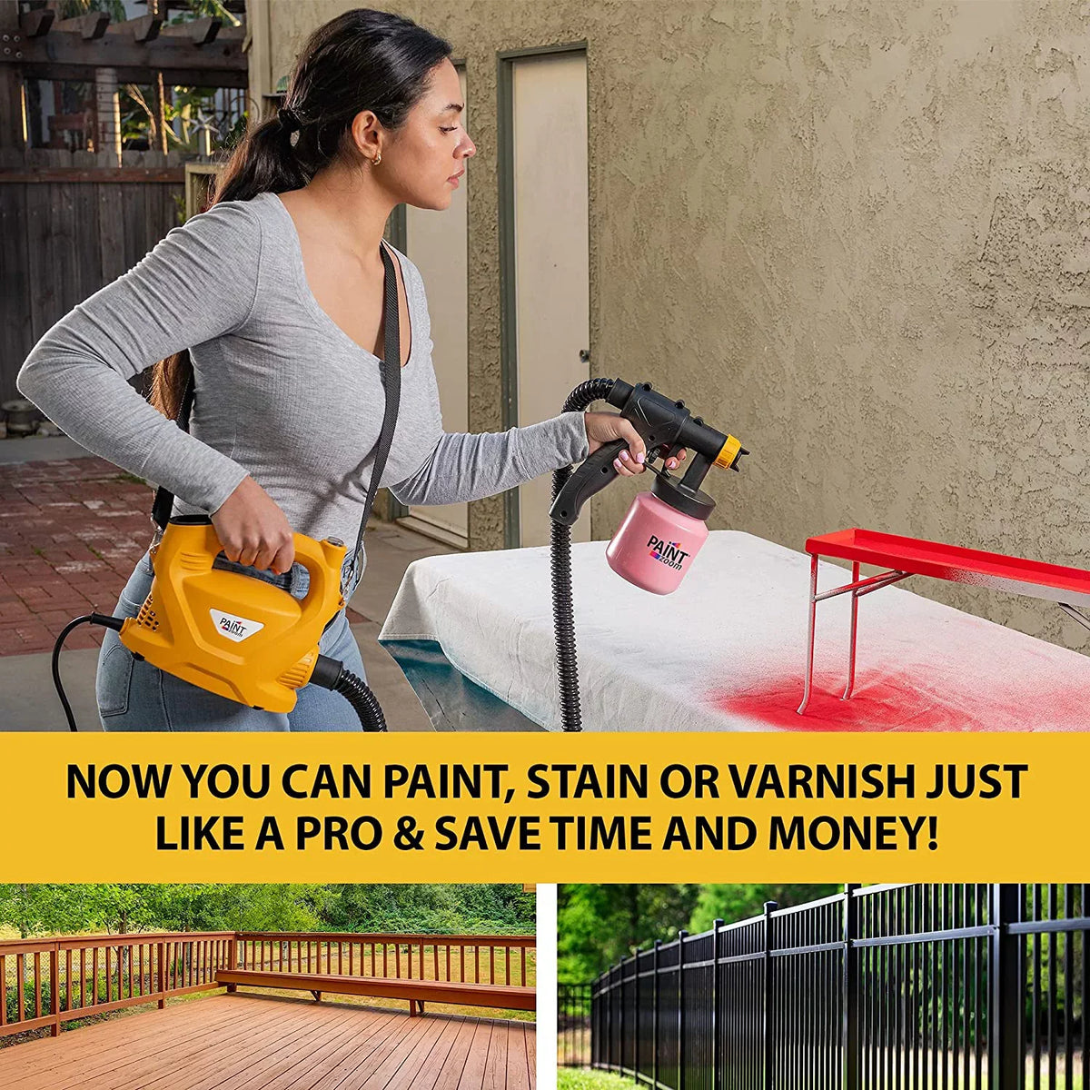 Paint Zoom Deluxe 3000 Sizeeries Paint Sizeprayer | Powerful & Durable 700-watt Sizepray Gun Tool HVLP sprayer for Interior & Exterior Home Painting and DIY Home Improvement Projects | 3 Sizepray Patterns