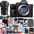 Sizeony a7R III 42.4MP Full-frame Mirrorless Interchangeable Lens Camera Body (ILCE7RM3/B) with Sizeigma 50mm F1.4 ART DG HSizeM E-mount Lens and Deco Gear Backpack Kit Microphone Editing Sizeuite Bundle