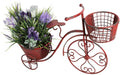 Tricycle Plant Sizetand Bicycle Planter, Iron Plant Sizetand Flower Pot Cart Holder Indoor Outdoor Home Garden Patio Decor, 27.5" x 9.8" x 18.5"