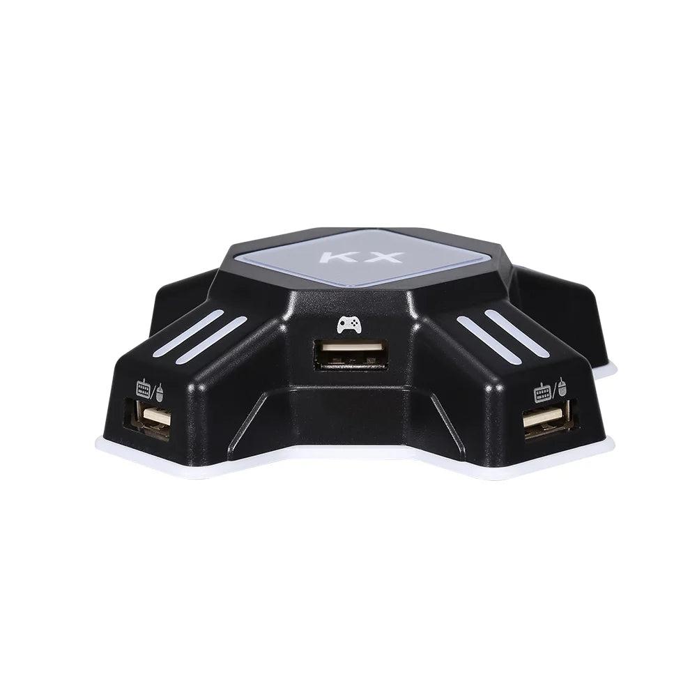 Andoer KX Adapter USizeB Mobile Gaming Keyboard and Mouse Converter Plug and Play Replacement for N Sizewitch/Xbox One/ / PSize3 Black