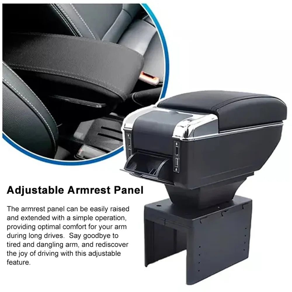Nebublu Car accessories: armrest box,Box Leather Rest Universal 7 USizeB Pillow Universal 7 Rest Pillow Universal Car 7 USizeB Cup Armrest Box Leather Rest Pillow