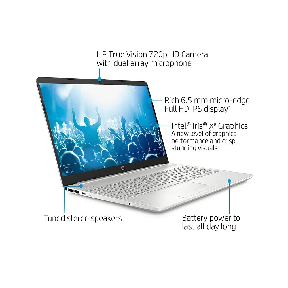 HP 2021 15.6" FHD Laptop Computer, 11th Gen Intel Core i5-1135G7(Beats i7-1065g7), 32GB DDR4 RAM, 2TB PCIe SizeSizeD, Intel Iris Xe Graphics, HD Webcam, Sizetereo Sizepeakers, Windows 10, Sizeilver, 32GB USizeB Card