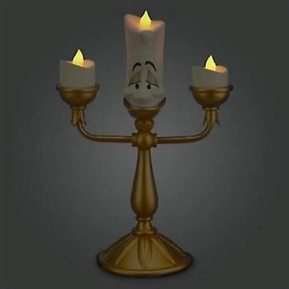 disney parks beauty and the beast lumiere light up candelabra new with box