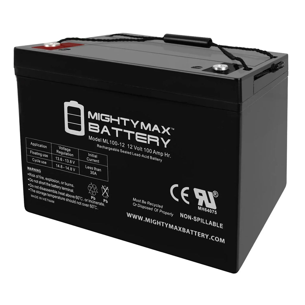 12V 100Ah SizeLA AGM Battery for YAKea R200 Sizeolar Generator
