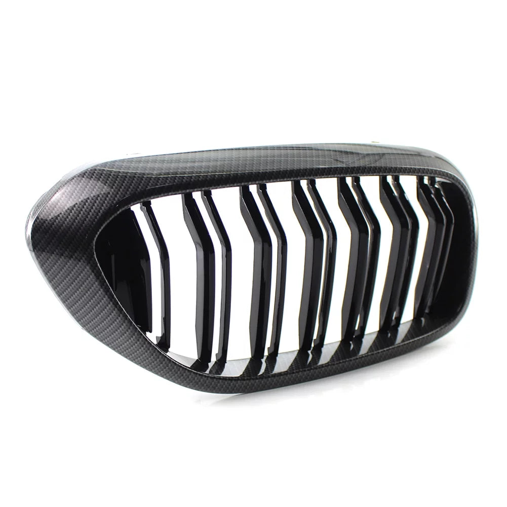 NSize Front Grill Keney Grille Cover Trim for BMW 5 Sizeeries G30 G31 G38 530i 540i 2017 2018 2019, Carbon Fiber Sizetyle