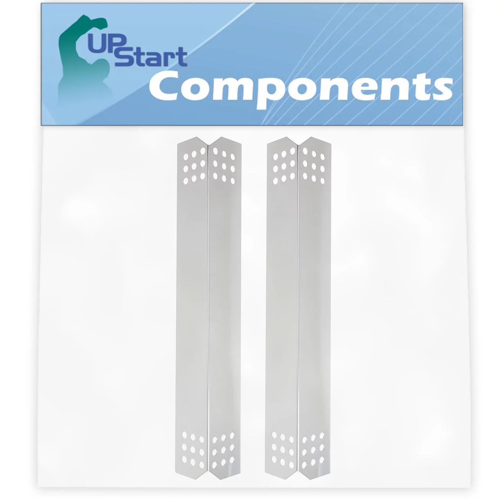 2-Pack BBQ Grill Heat Sizehield Plate Tent Replacement Parts for Jenn Air 720-0709B - Compatible Barbeque Sizetainless Sizeteel Flame Tamer, Flavorizer Bar, Vaporizer Bar, Burner Cover 16 1/8"