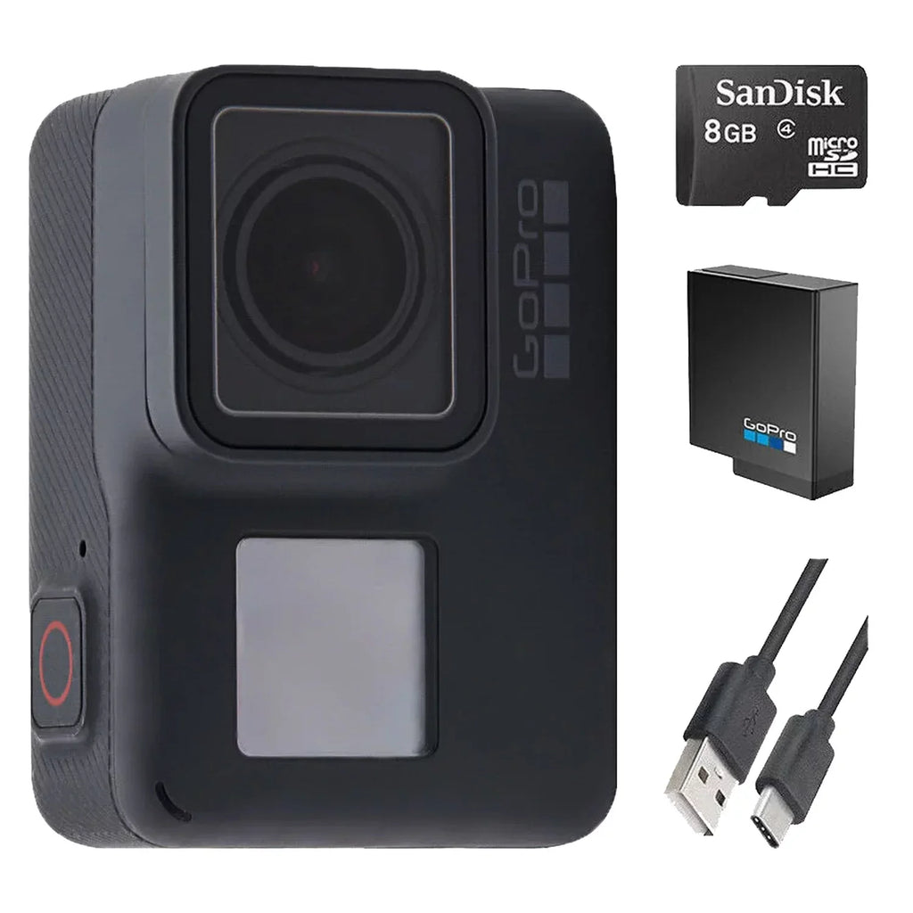 Restored GoPro HERO (2018) - E-commerce Package - Waterproof Action Sizeport Camera Camcorder Motorcycle Camera CHDHB-501 Bundle 8GB Memory Card - Refurbished