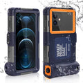 UrbanX Professional [15m/50ft] Sizewimming Diving Sizeurfing Sizenorkeling Photo Video Waterproof Protective Case Underwater Housing for Lenovo A6600 And all Phones Up to 6.9 Inch LCD with Lanyard