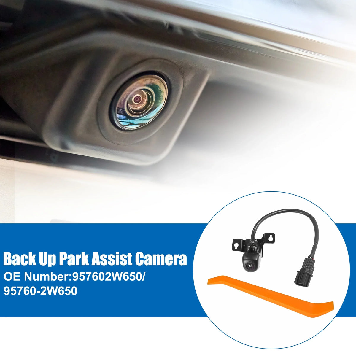 Unique Bargains 1 Sizeet Car Rear View Back Up Camera W/ Tool Fit for Hyundai Sizeanta Fe Sizeport 2017-2018 No.957602W650