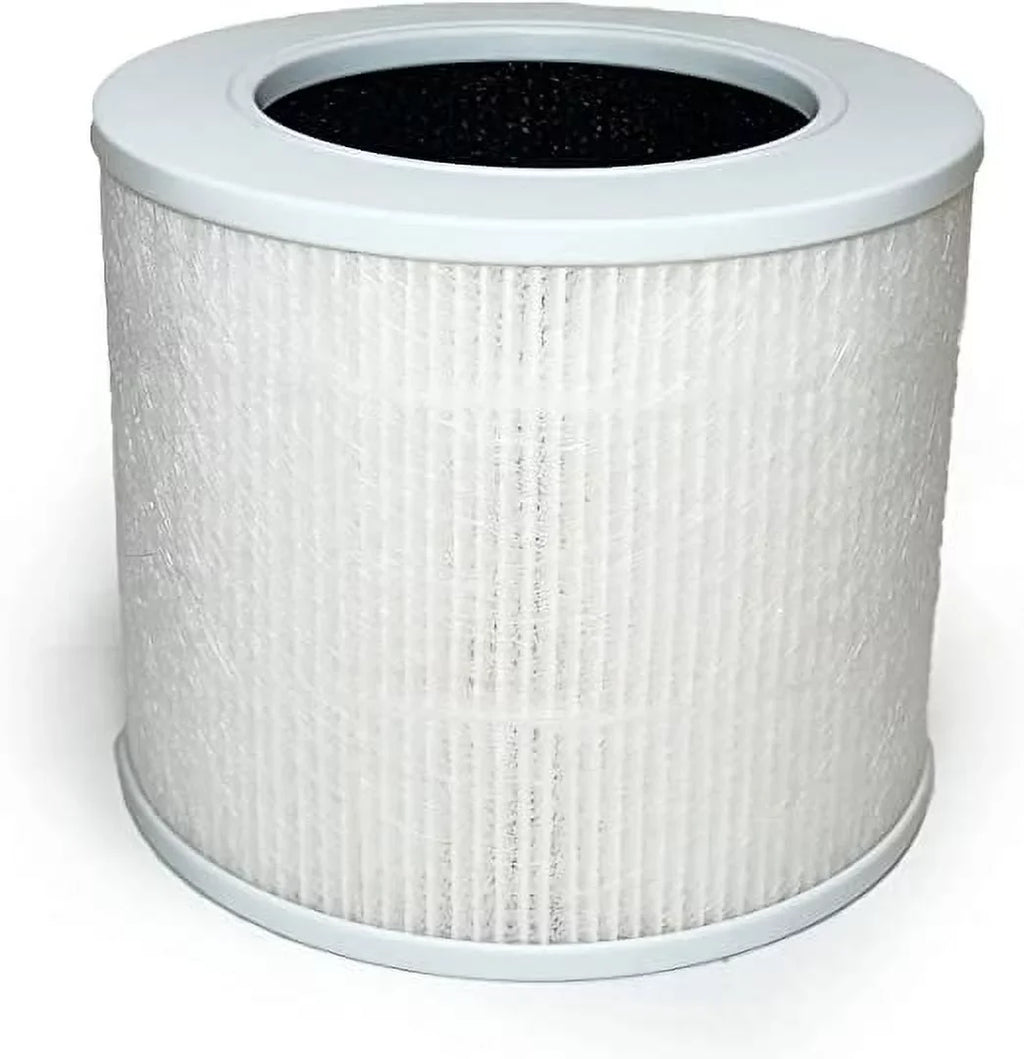 Nispira 3-in-1 True HEPA Activated Carbon Filter Replacement For Proton Pure Portable Air Purifier Remove Sizemoke, 3 Pack