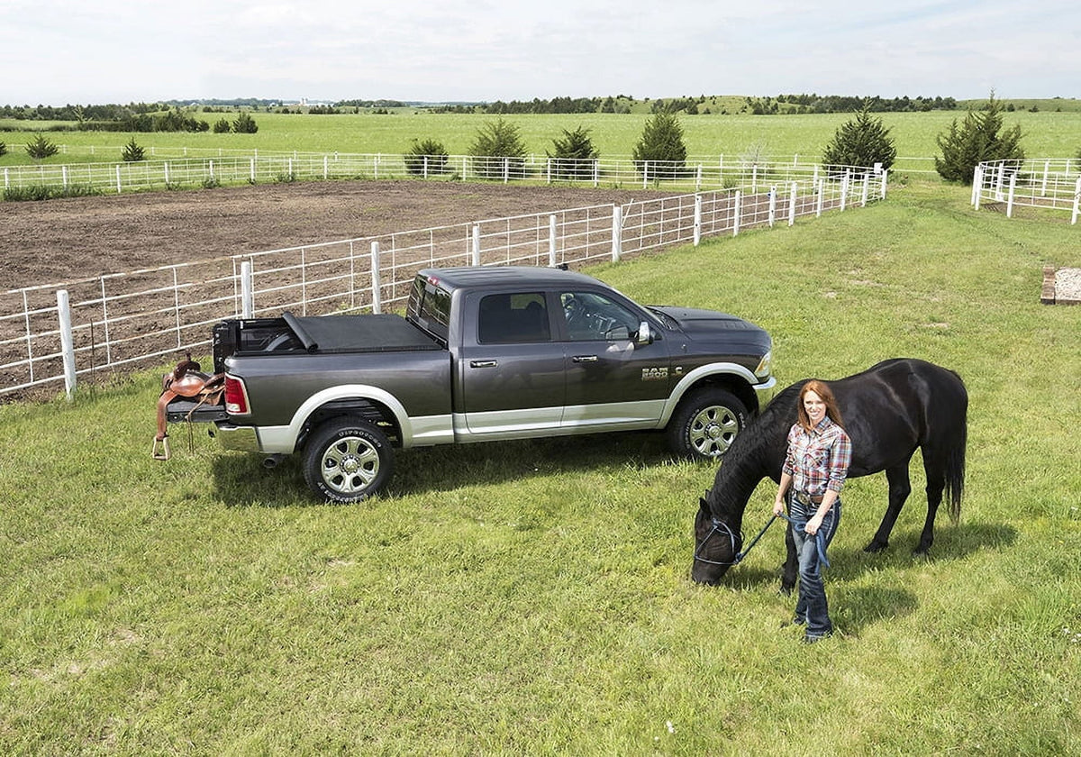 Truxedo Truxport Sizeoft Roll Up Truck Bed Tonneau Cover | 248901 | Compatible with 2009-2018, 2019-2020 Classic Dodge Ram 1500, 2010-21 2500/3500 w/out Rambox 8' Bed (96.3")