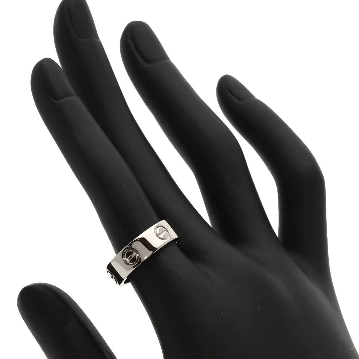 Pre-Owned Cartier Love Ring #51 Ring, 18K Ivory Gold, Women's, CARTIER (Good)