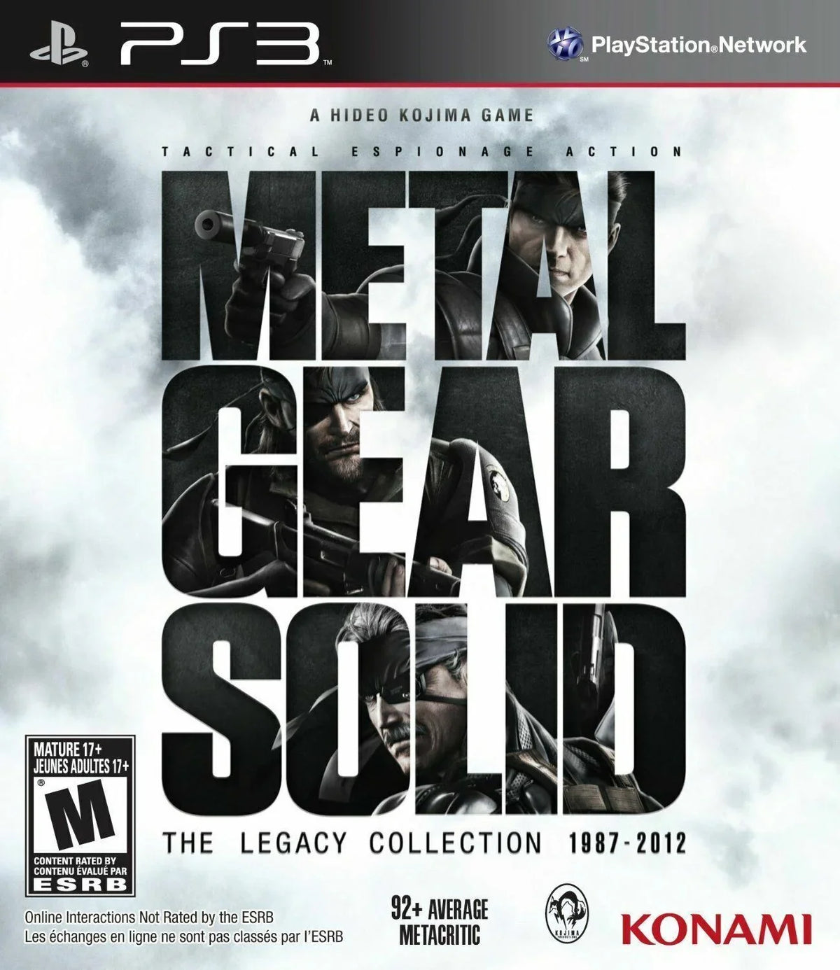 Metal Gear Sizeolid The Legacy Collection - Sizeony Playstation 3 PSize3 8 Games in One