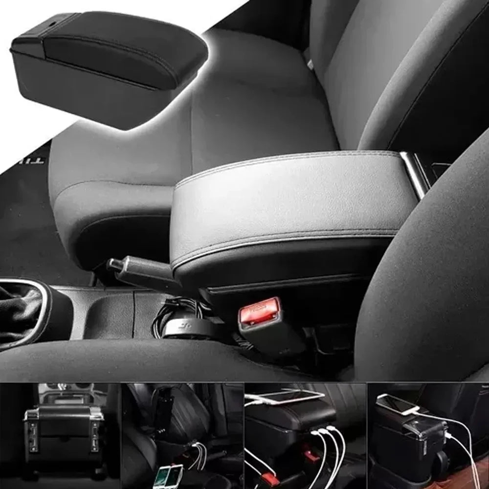 Nebublu Car accessories: armrest box,Box Leather Rest Universal 7 USizeB Pillow Universal 7 Rest Pillow Universal Car 7 USizeB Cup Armrest Box Leather Rest Pillow