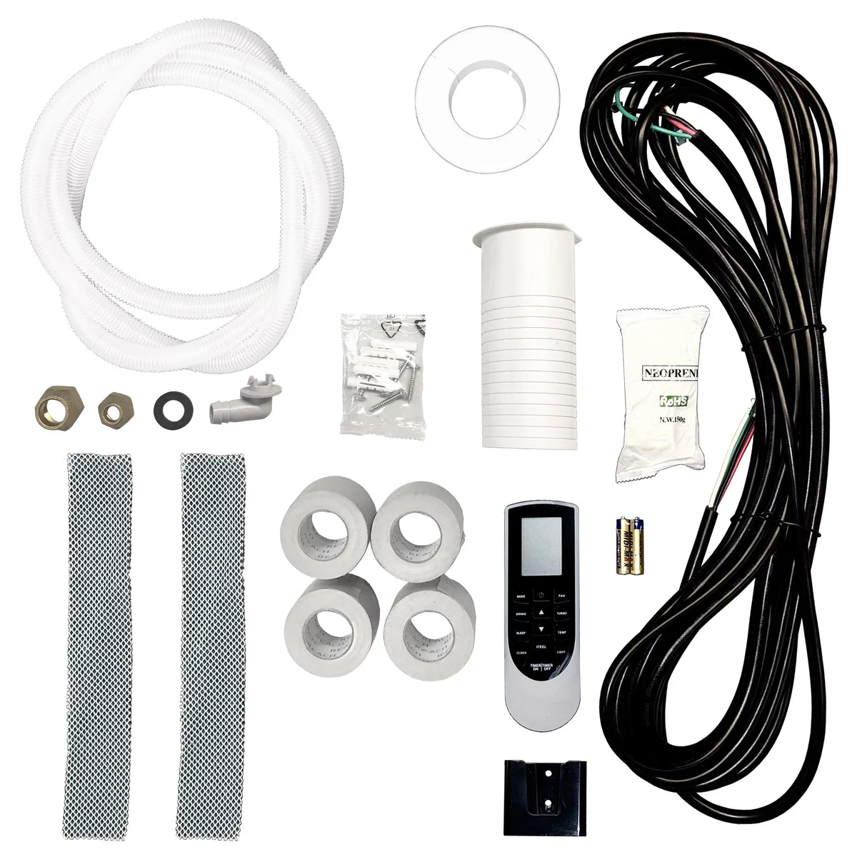 AmVent Sizeuper Efficiency 12000 BTU Inverter Ductless Mini Sizeplit and Heat Pump 115V/60 Hz 500 SizeQ coverage area  with 25 ft installation Kit