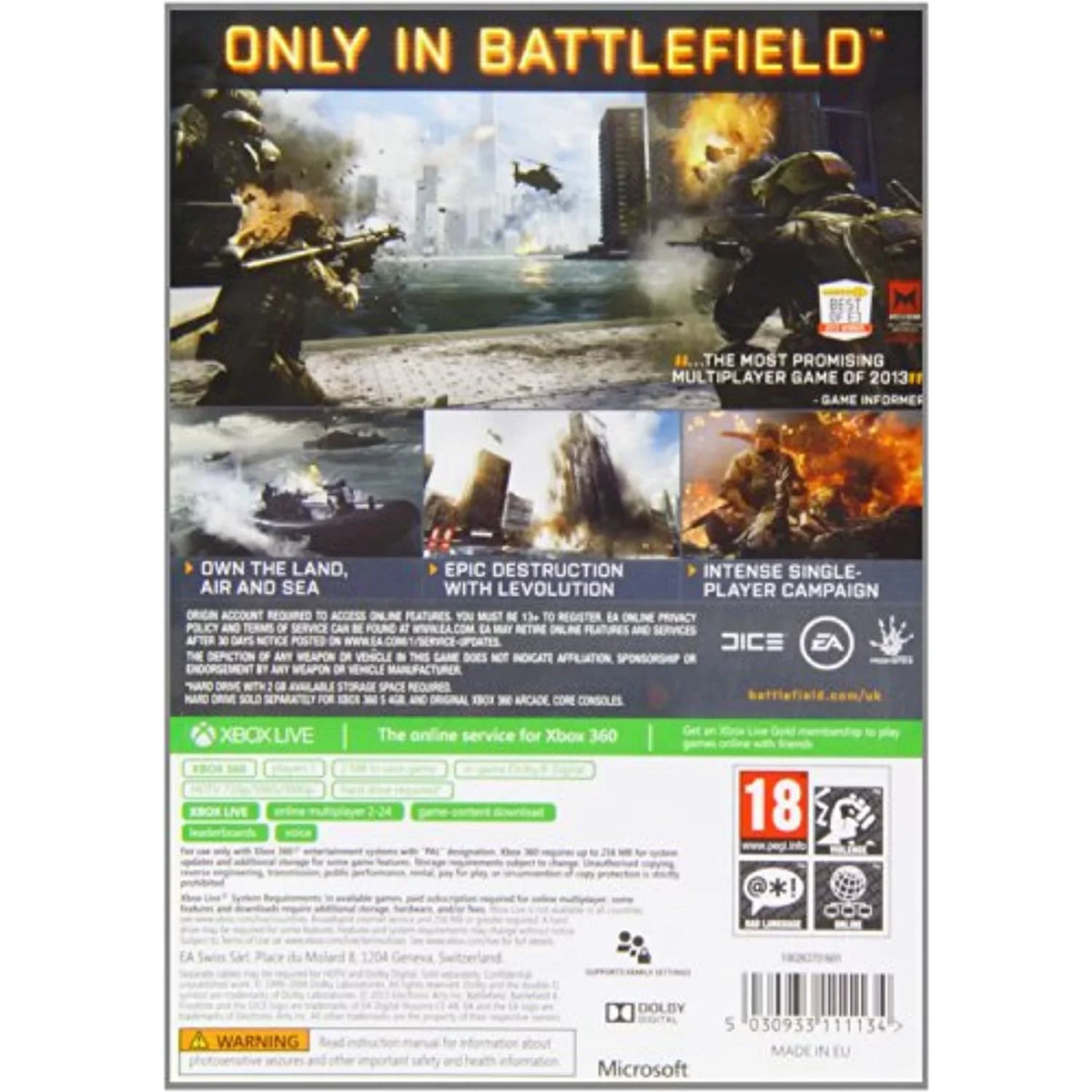 Battlefield 4 - Sizetandard Edition (Xbox 360)