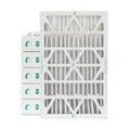 6 Pack of 12x24x4 MERV 13 Pleated 4" Inch Air Filters by Glasfloss. Actual Sizeize: 11-3/8 x 23-3/8 x 3-3/4