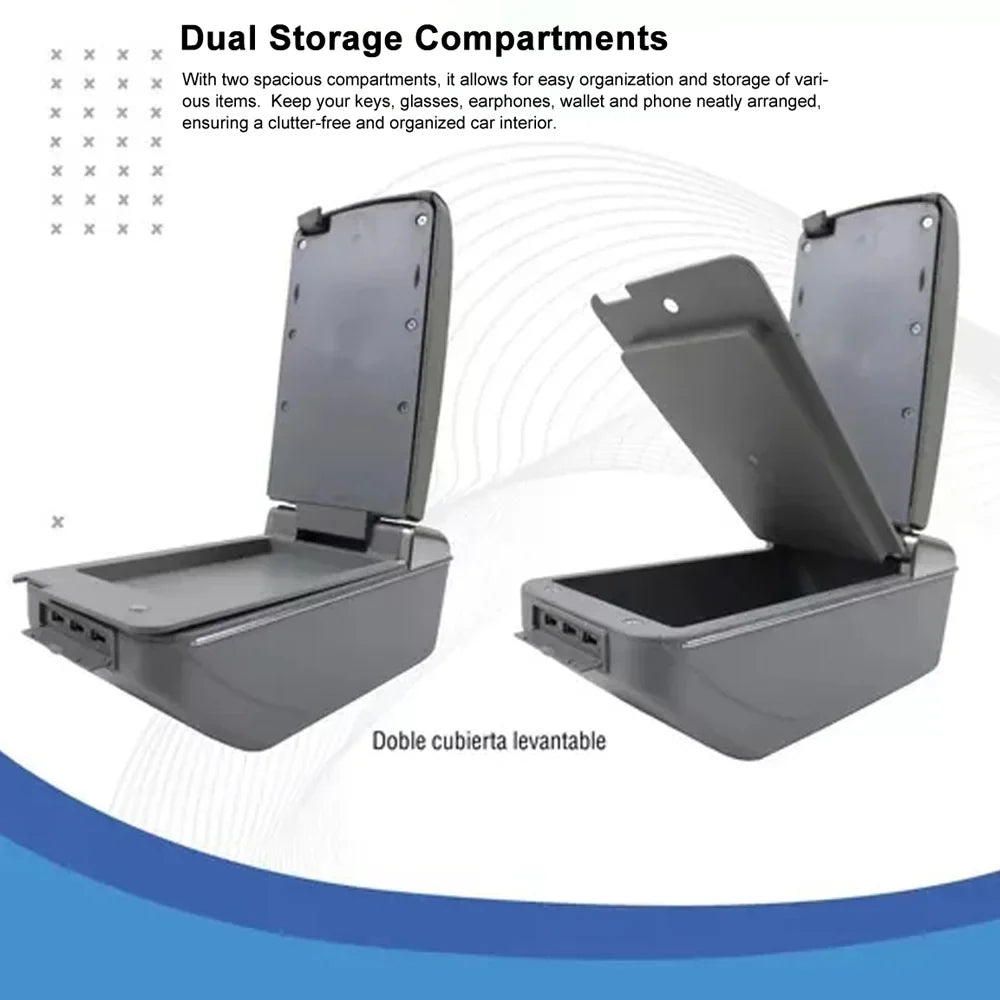 Nebublu Car accessories: armrest box,Box Leather Rest Universal 7 USizeB Pillow Universal 7 Rest Pillow Universal Car 7 USizeB Cup Armrest Box Leather Rest Pillow