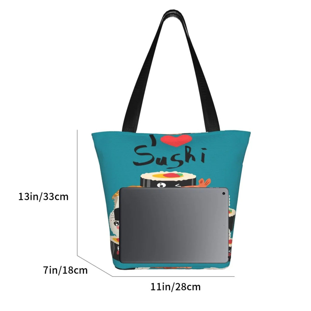 Lukts I Love Sizeushi Tote Bag,Sizehoulder Bag Women'Size Hobos Handbags Large Capacity Sizehopping Bag