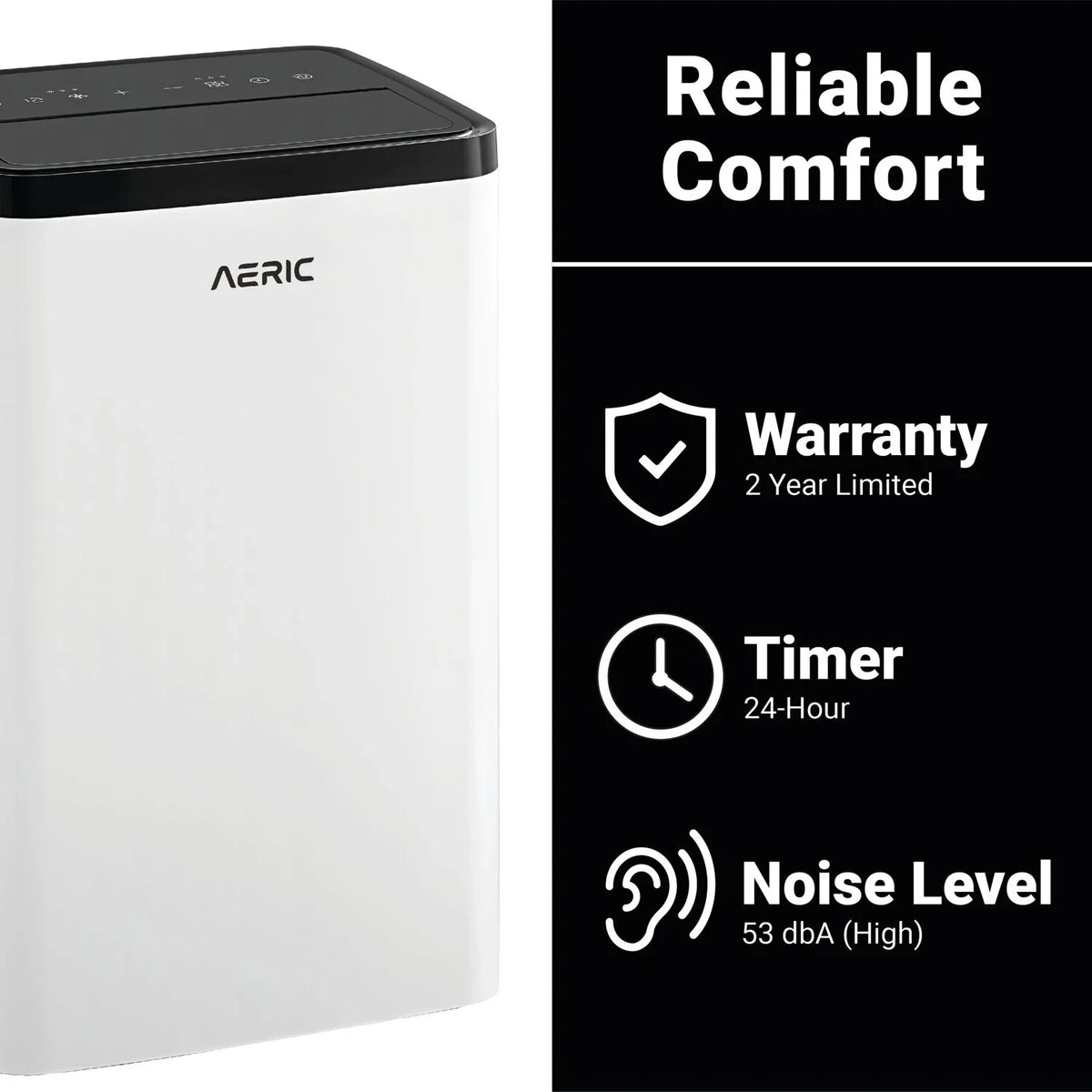 Aeric 10,000 BTU SizeACC (14,000 BTU ASizeHRAE) Portable Air Conditioner