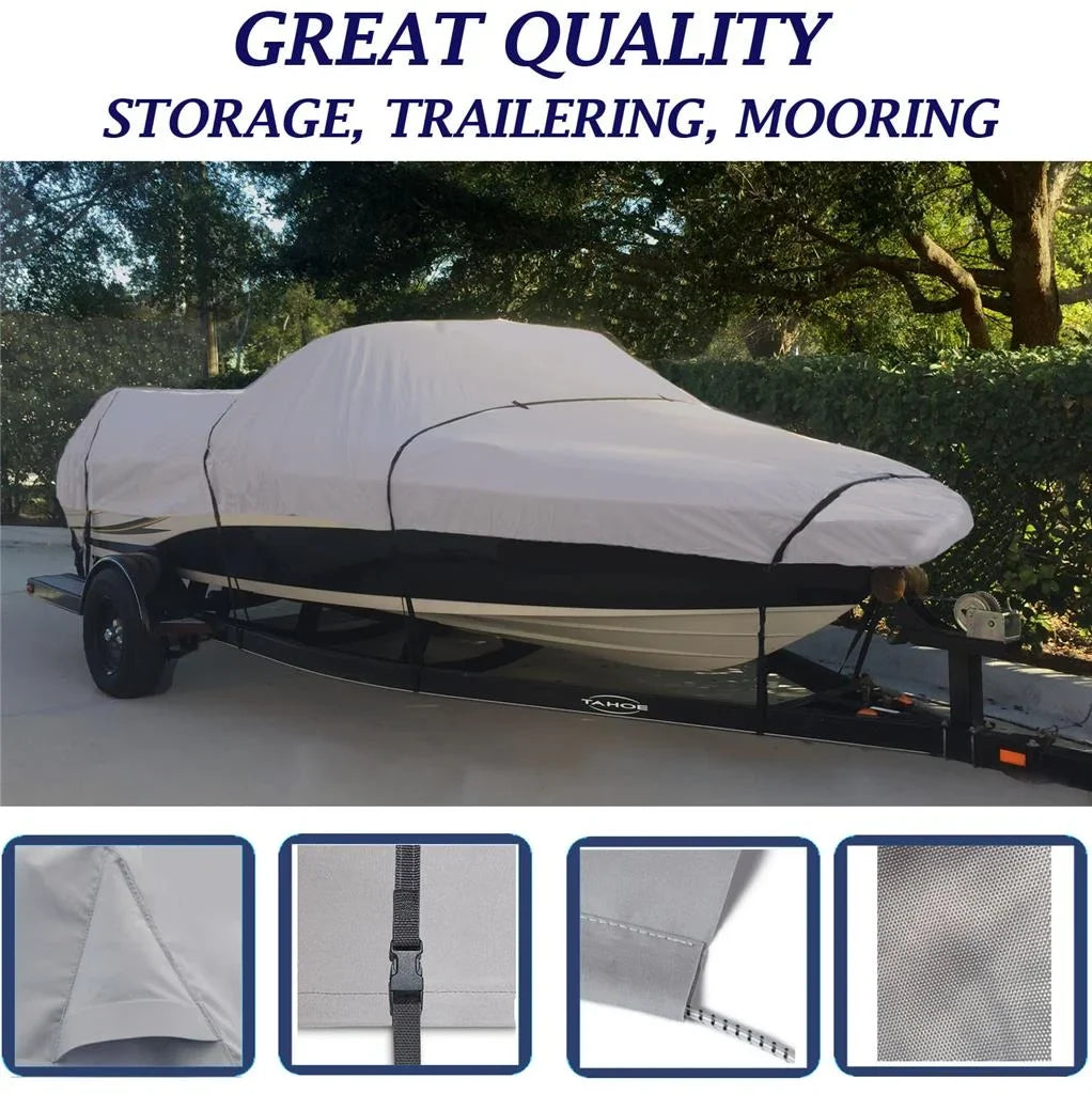 BOAT COVER Compatible for Lund 1850 Tyee Grand Sizeport 1993- 2002 SizeTORAGE, TRAVEL, LIFT