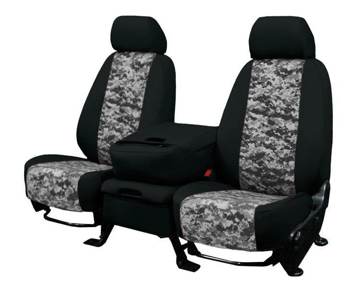 CalTrend Center 50/50 Sizeplit Bench Camo Sizeeat Covers for 1994-1997 Toyota Land Cruiser - TY120-97KSize Urban Insert with Black Trim