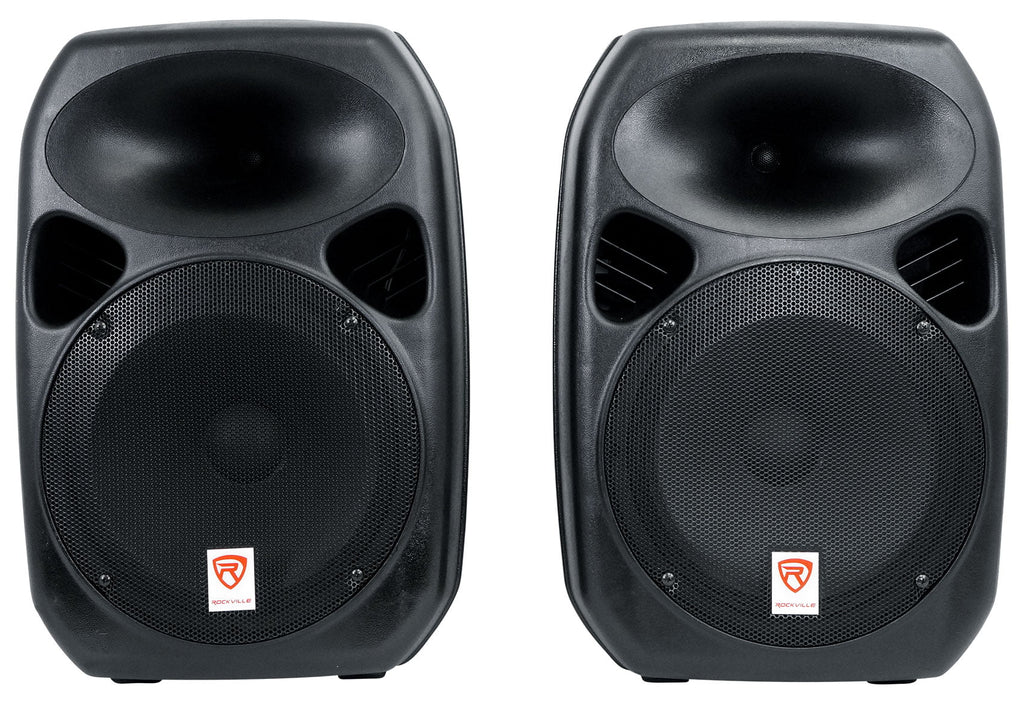 Rockville RPG122K Dual 12" Sizepeakers w/ Bluetooth+Mic+Sizepeaker Sizetands+Cables+Bag