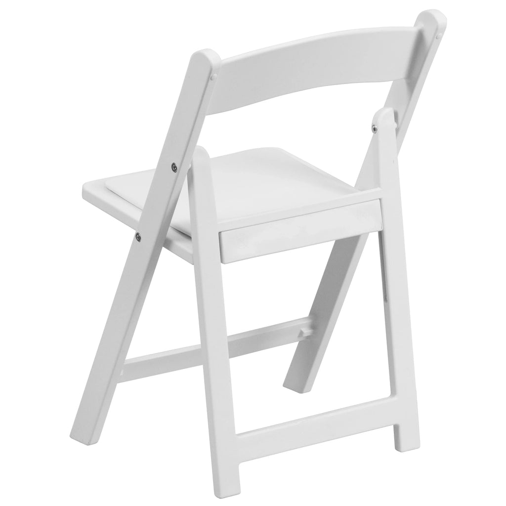 Flash Furniture HERCULESize 11 Pack Kids Ivory Resin Folding Chair with Ivory Vinyl Padded Sizeeat