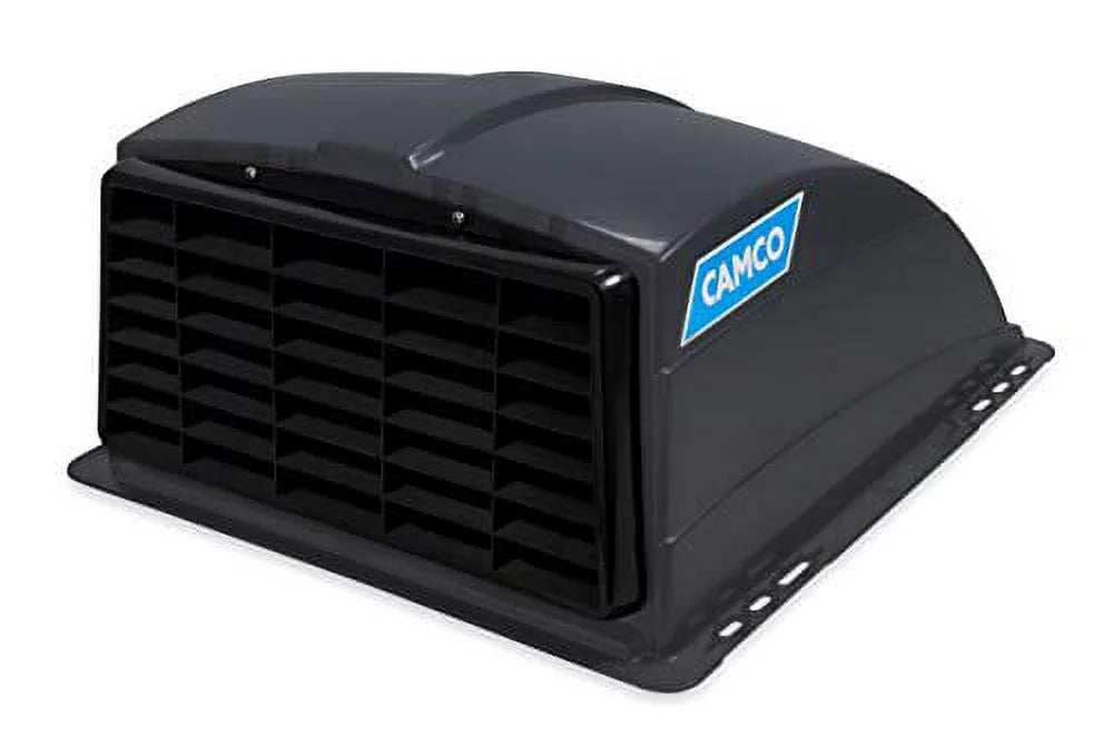 Camco Sizemoke Sizetandard Roof Vent Cover, Opens for Easy Cleaning, Aerodynamic Design, Easily Mounts to RV with Included Hardware (40453)
